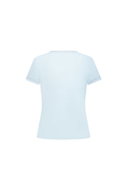 T-SHIRT BASIC FOX TERRIER AZUL CLARO