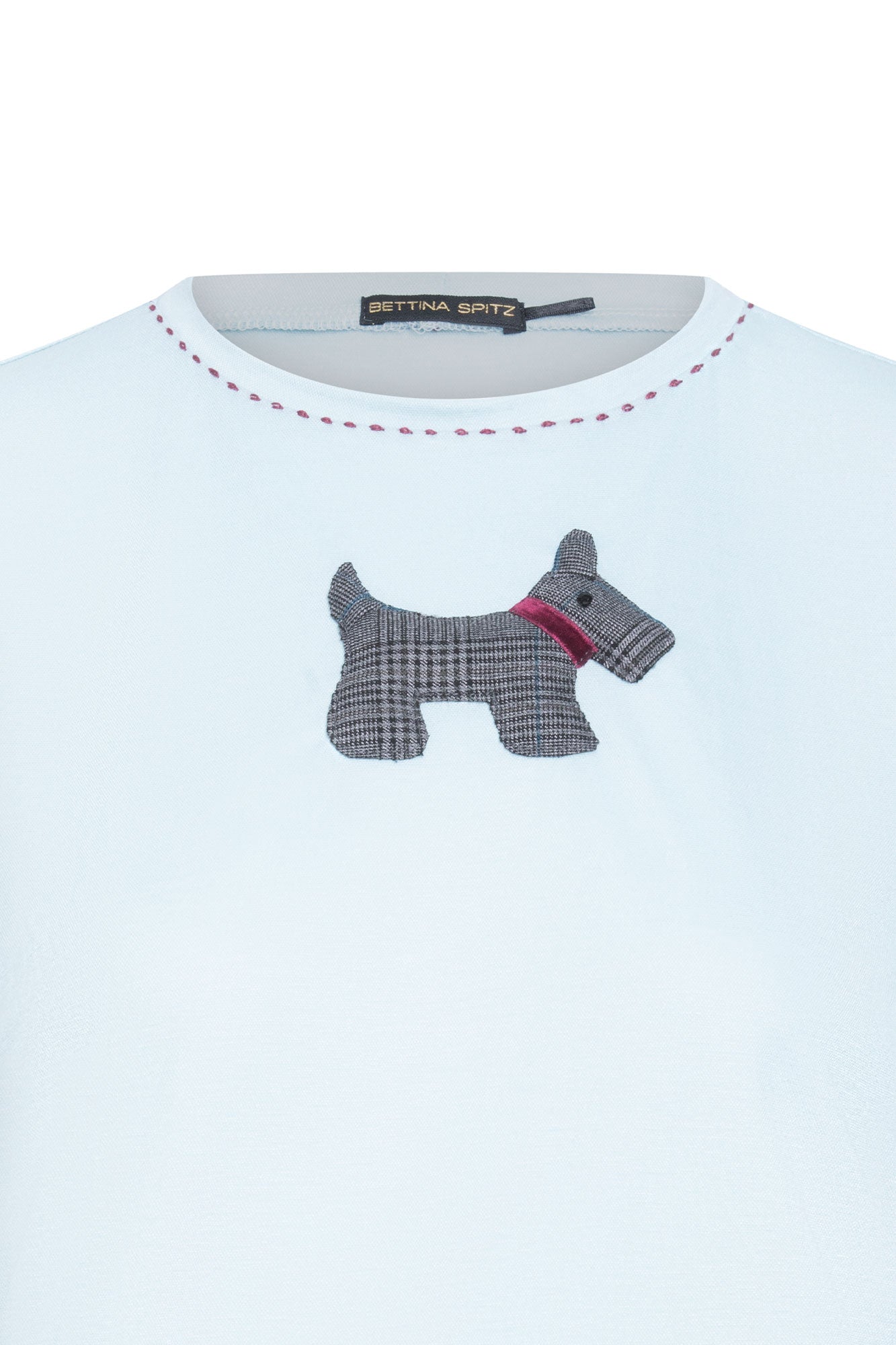 T-SHIRT BASIC FOX TERRIER AZUL CLARO