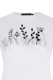 T-SHIRT BASIC JARDÍN BLANCO