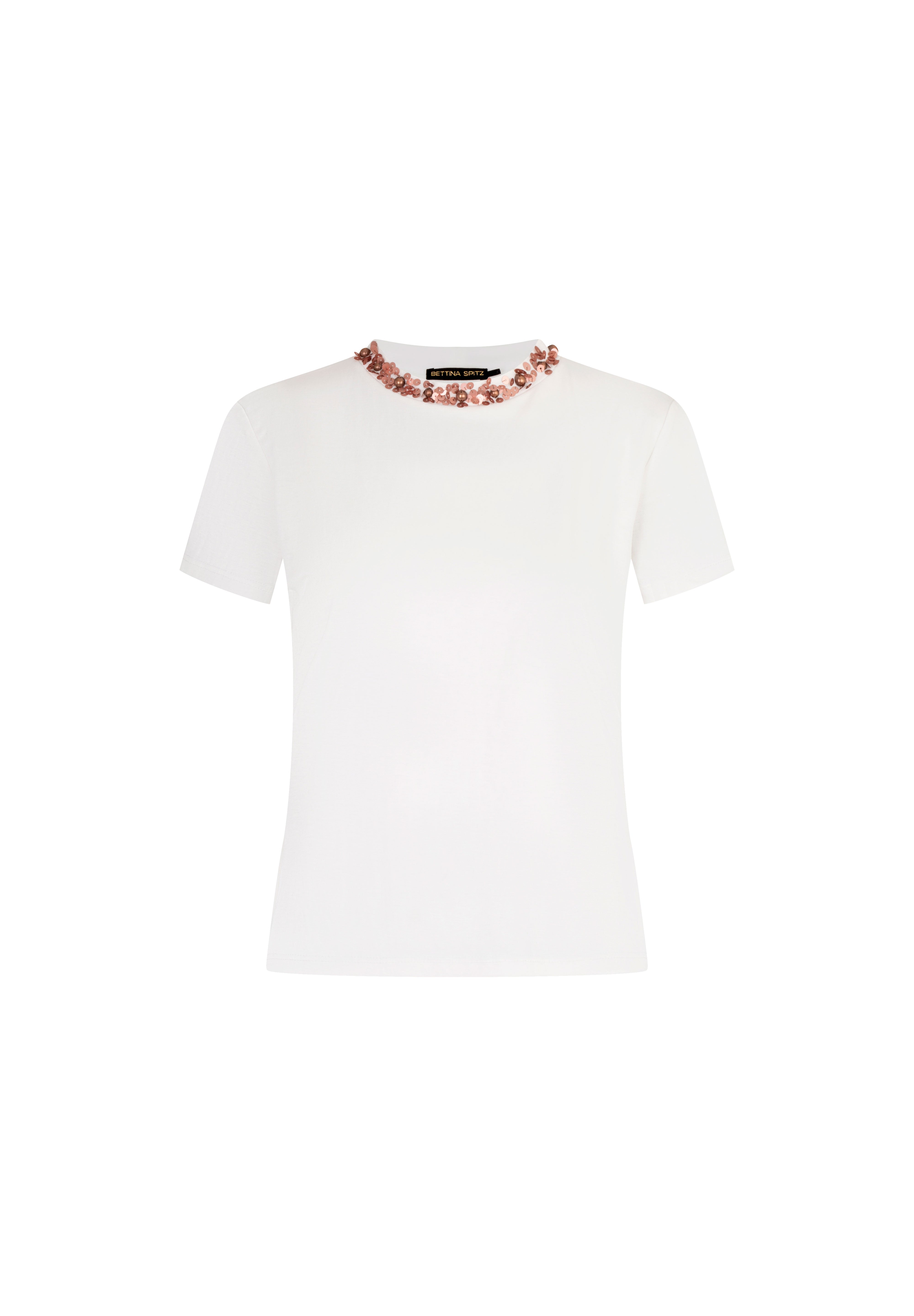 T-SHIRT BASIC LENTEJUELA IVORY