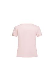 T-SHIRT BASIC PERILLA BOTONES ROSADO