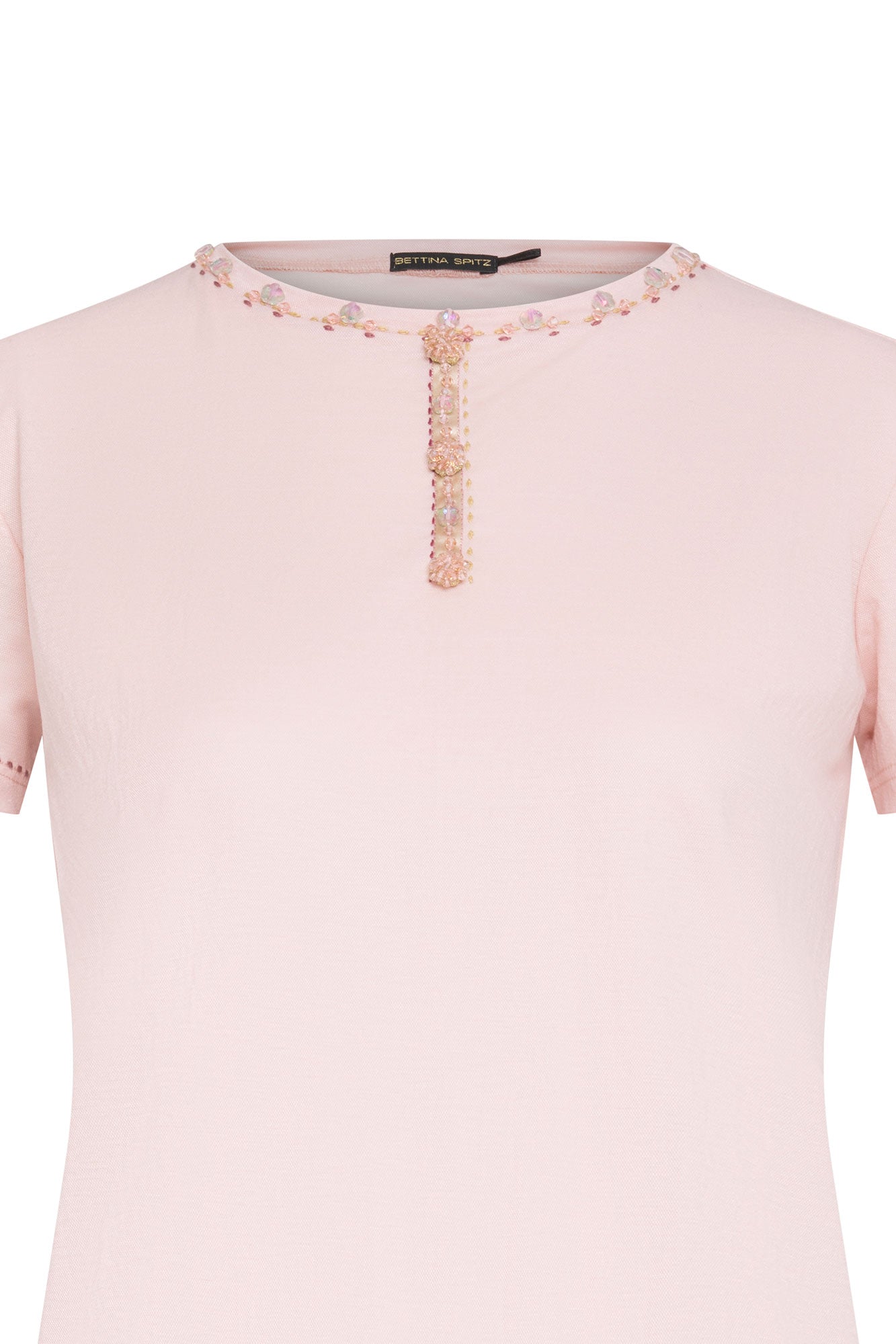 T-SHIRT BASIC PERILLA BOTONES ROSADO