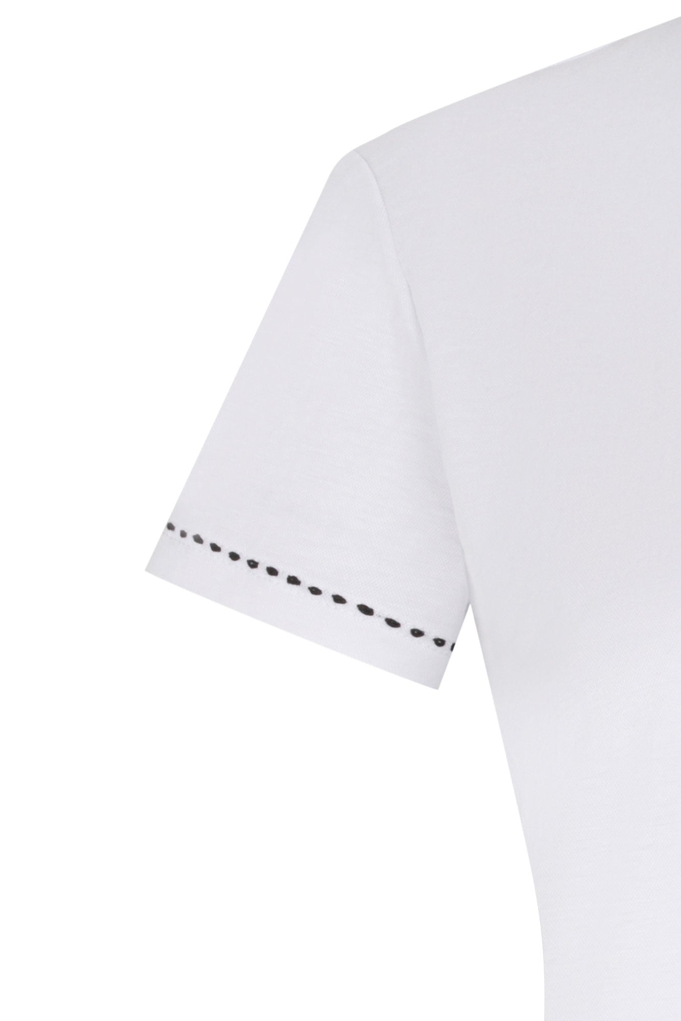 T-SHIRT BASIC PESPUNTE BLANCO