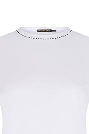 T-SHIRT BASIC PESPUNTE BLANCO