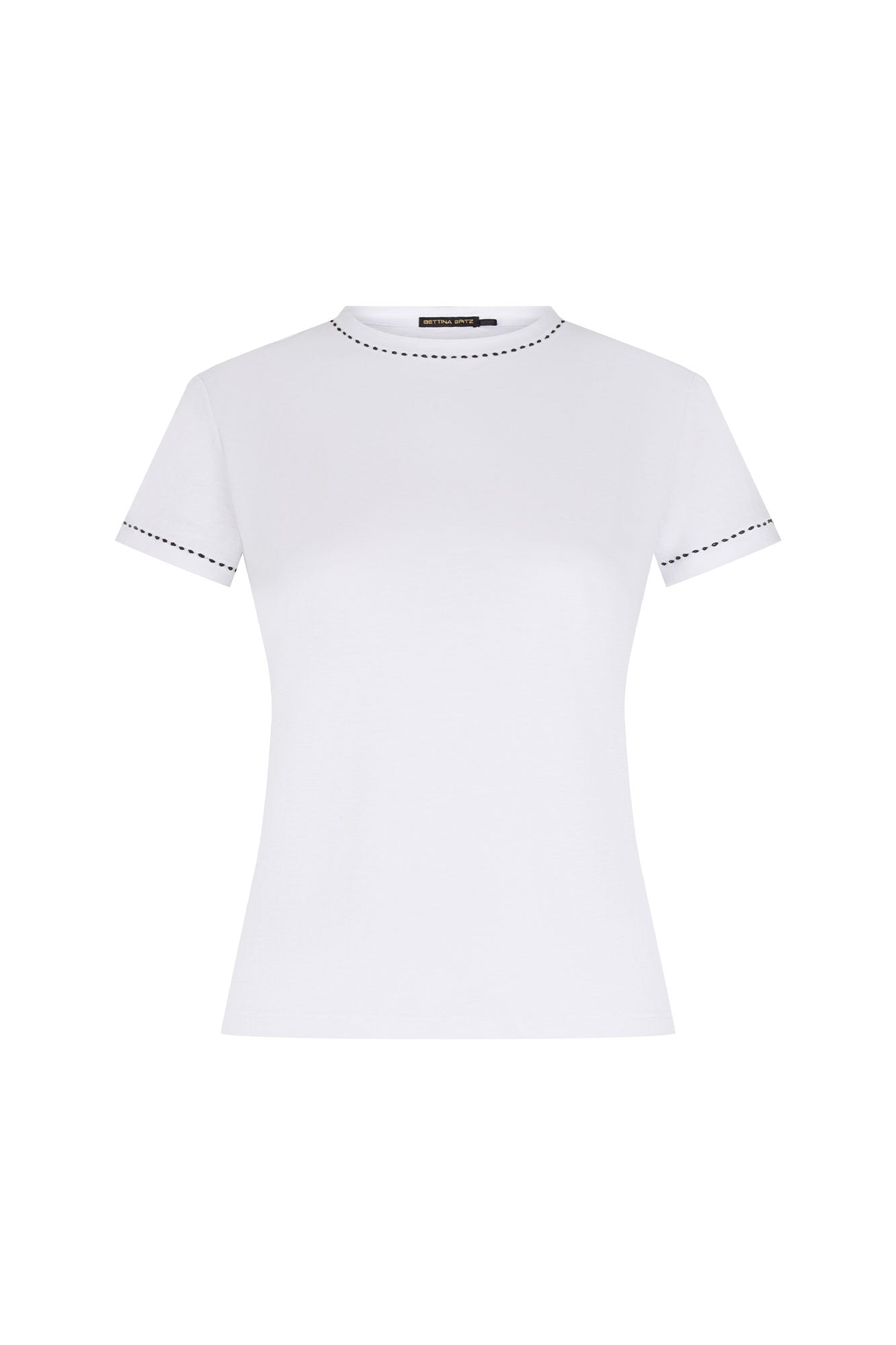 T-SHIRT BASIC PESPUNTE BLANCO