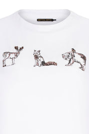 T-SHIRT OSO ANTEOJOS BLANCO