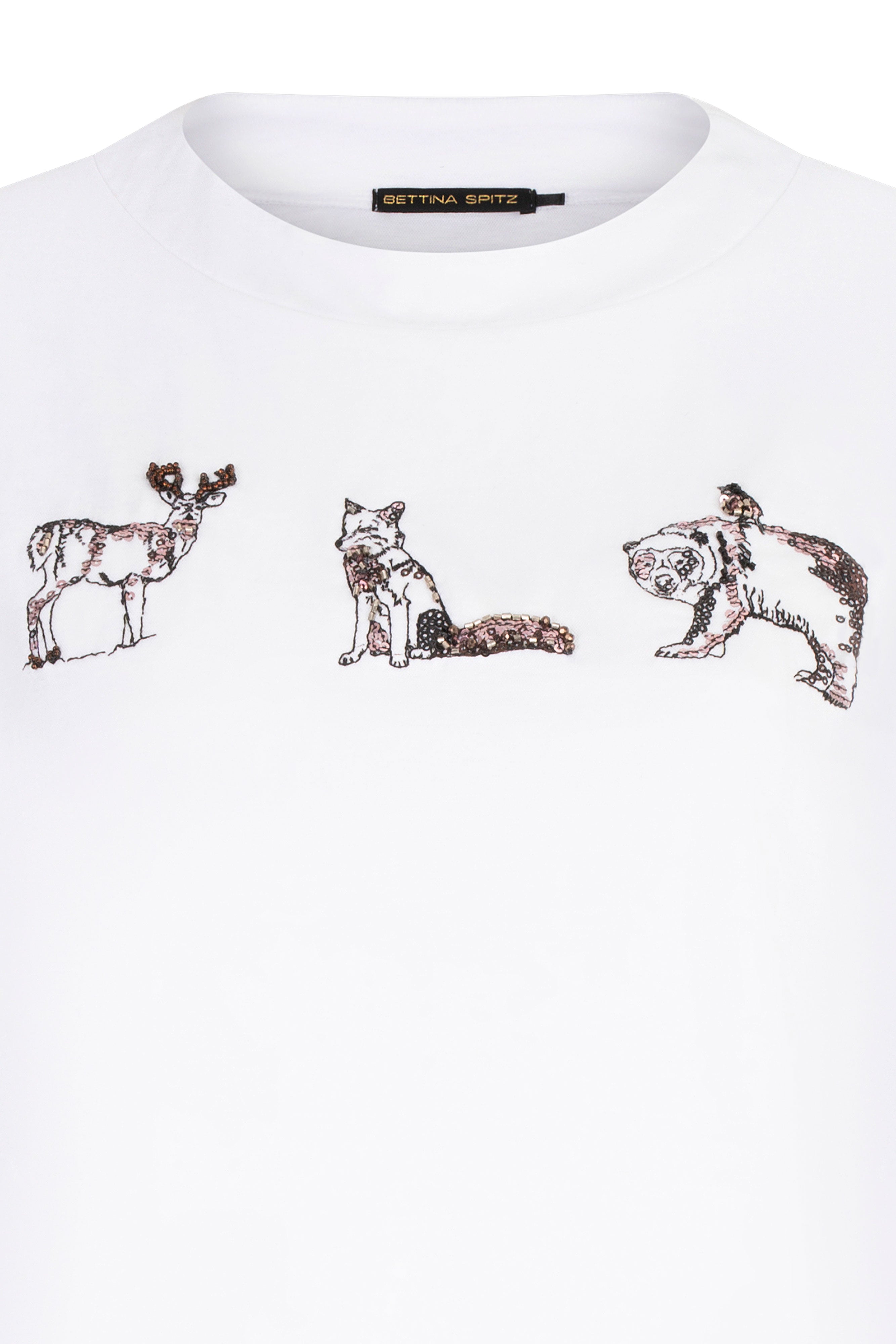 T-SHIRT OSO ANTEOJOS BLANCO