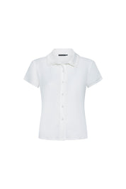 T-shirt Polo Pespunte Nácar