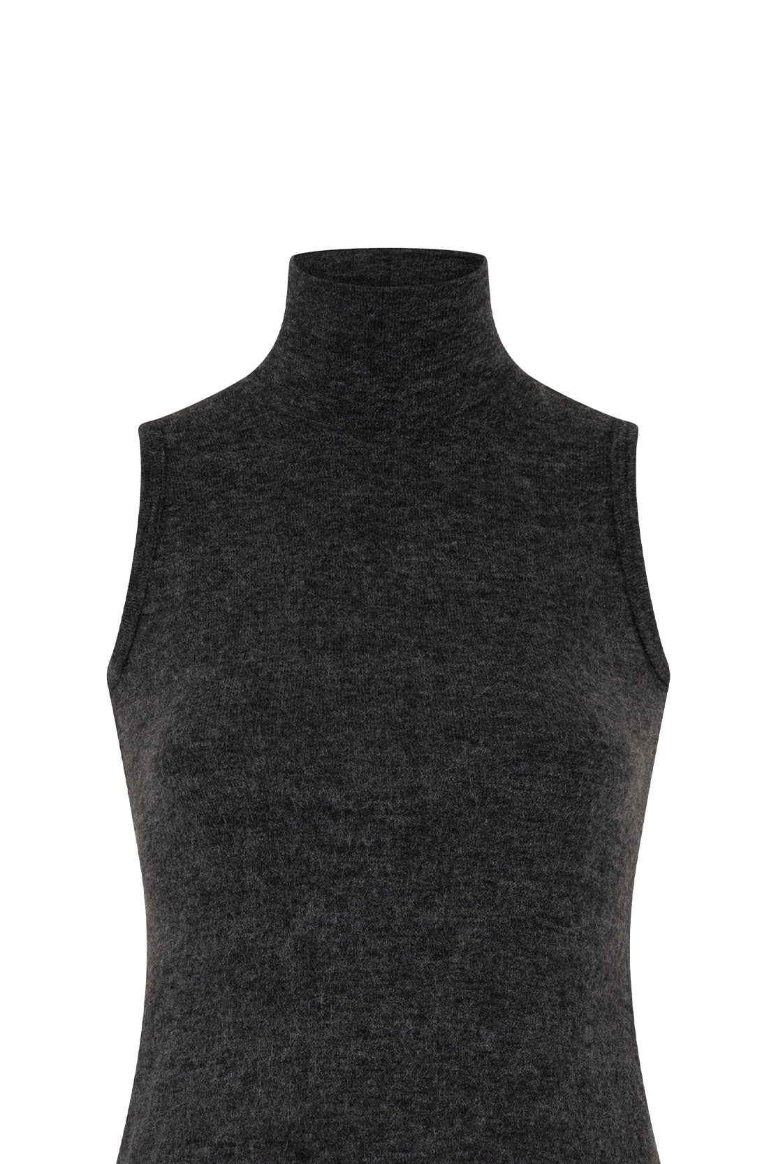 TOP CUELLO ALTO SISA GRIS