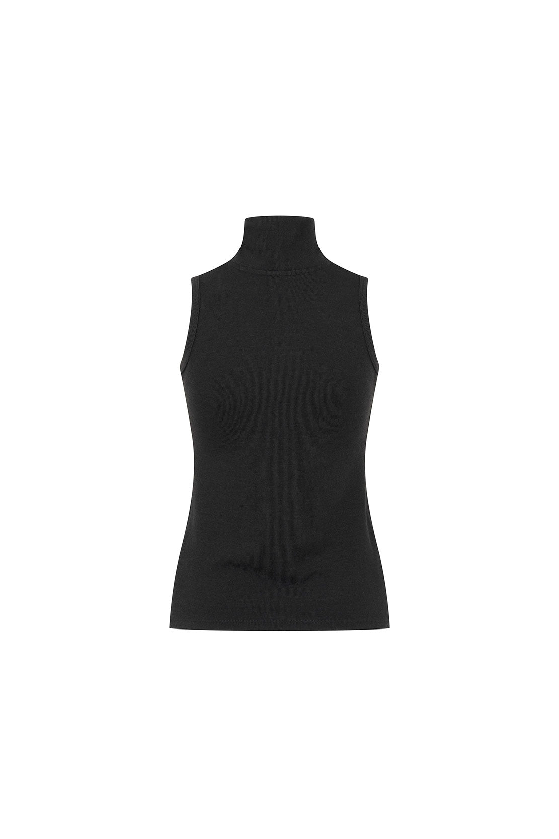 TOP CUELLO ALTO SISA NEGRO