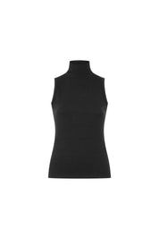 TOP CUELLO ALTO SISA NEGRO