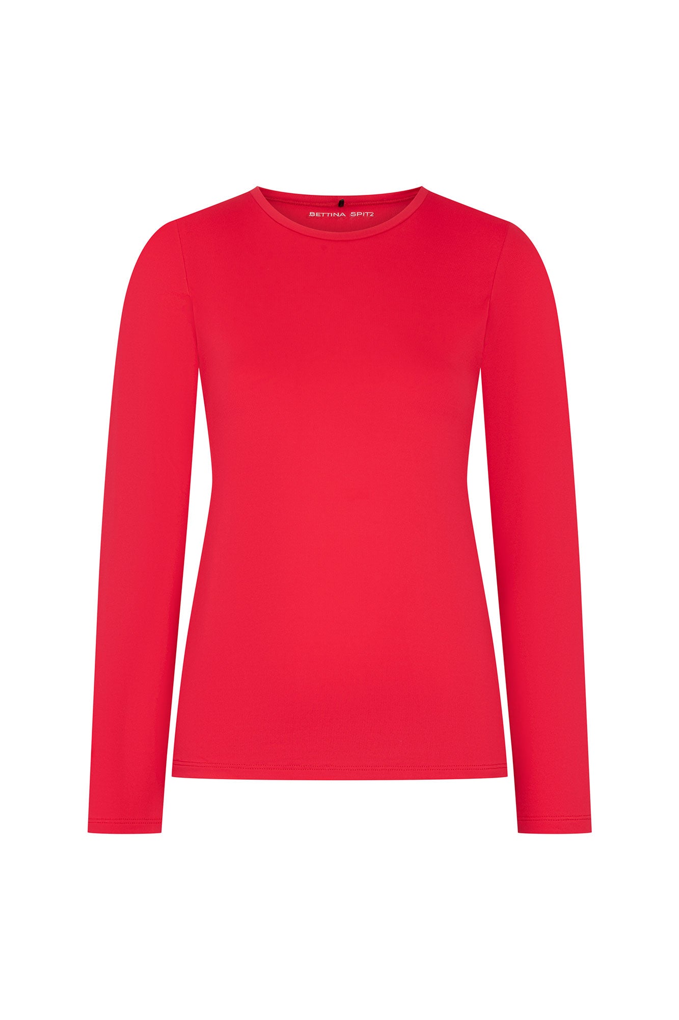 TOP CUELLO REDONDO ML ROJO