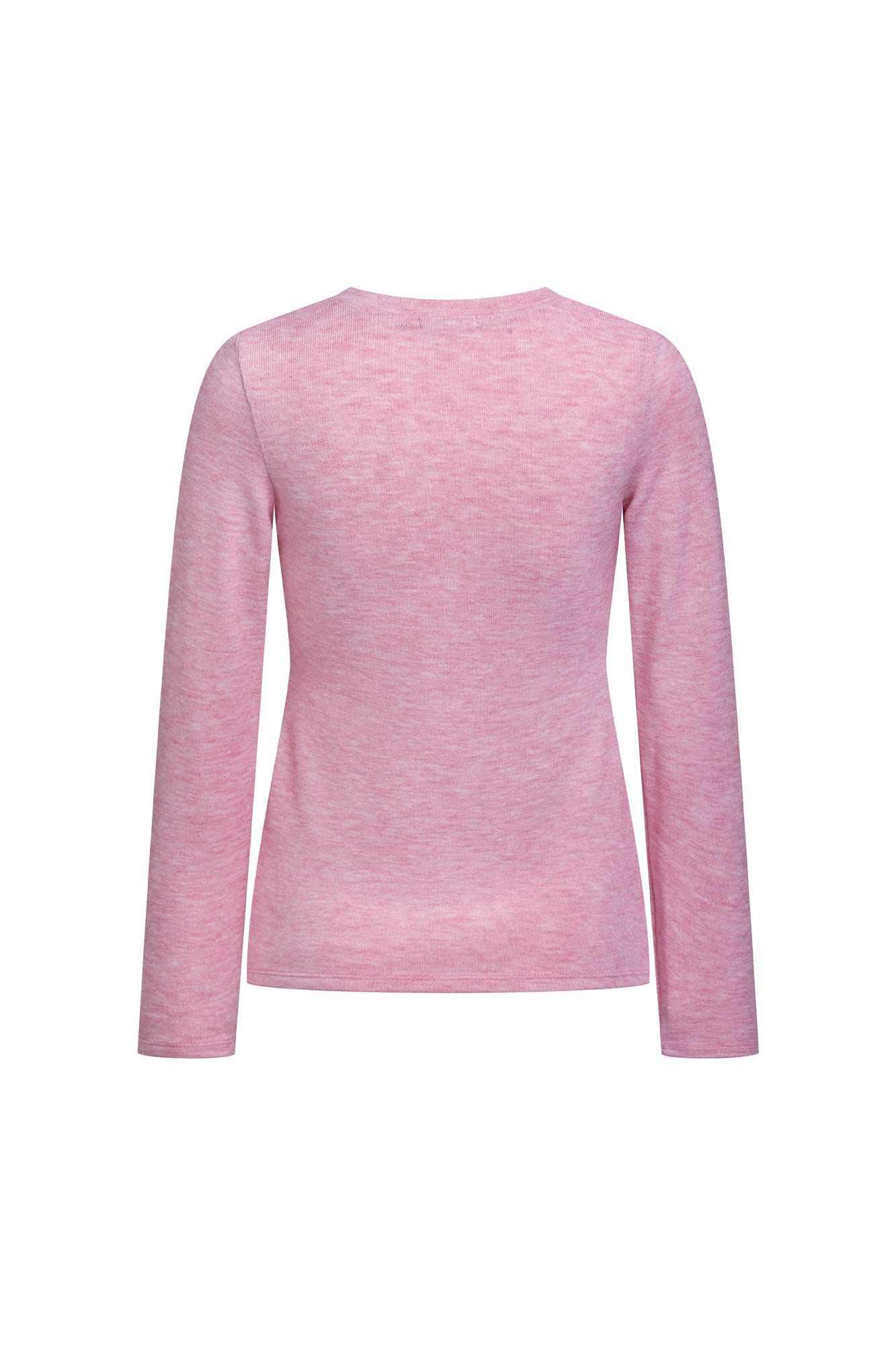 Top Cuello V Lanita Rosa