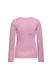 Top Cuello V Lanita Rosa