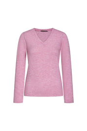Top Cuello V Lanita Rosa