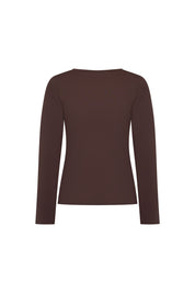 TOP CUELLO V ML CHOCOLATE