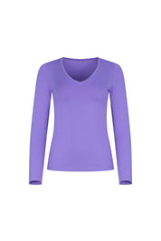 TOP CUELLO V ML LILA