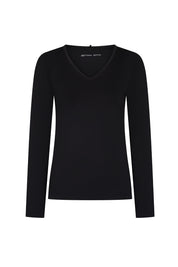 TOP CUELLO V ML NEGRO