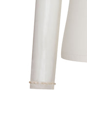 TOP MALLITA CUELLO BRILLOS IVORY