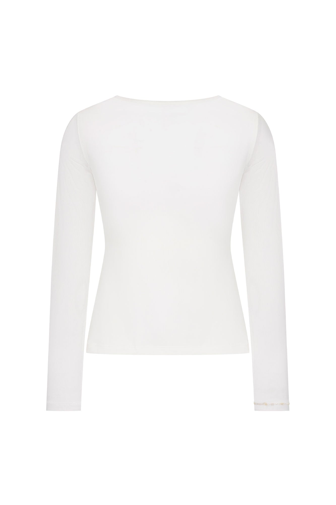 TOP MALLITA CUELLO BRILLOS IVORY