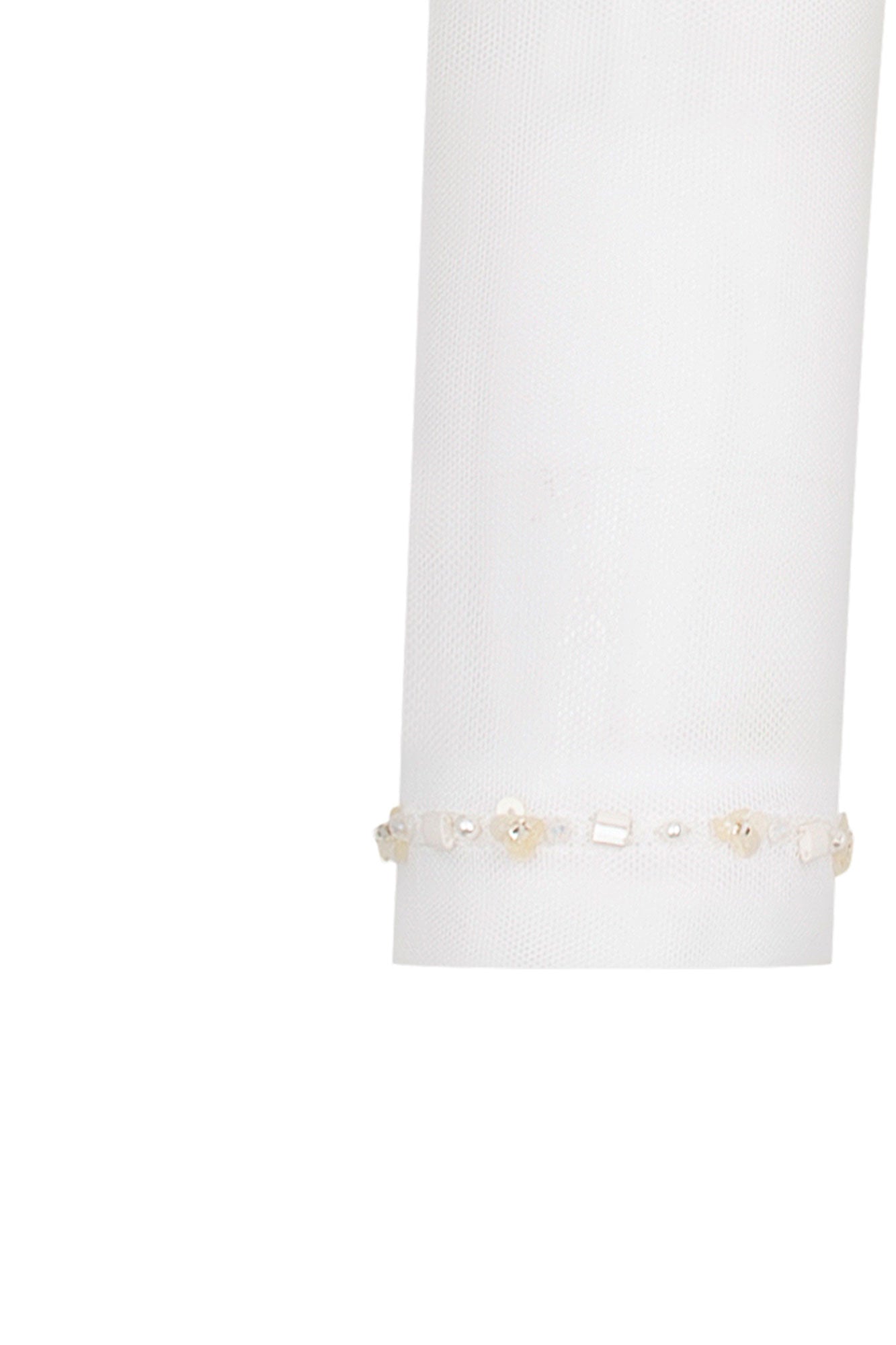 TOP MALLITA CUELLO BRILLOS IVORY