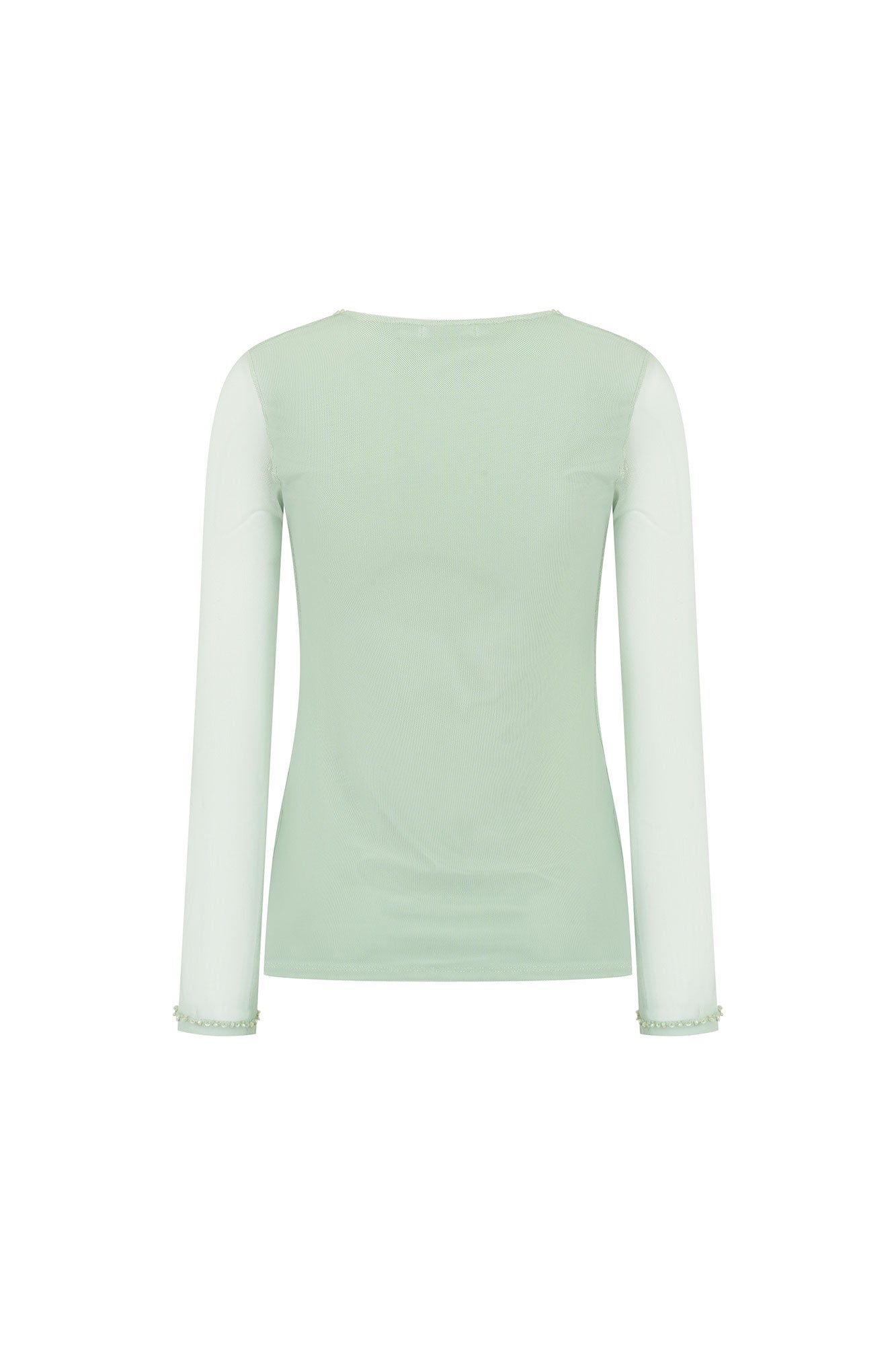 TOP MALLITA CUELLO BRILLOS MANZANA