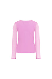 TOP MALLITA CUELLO BRILLOS ROSA