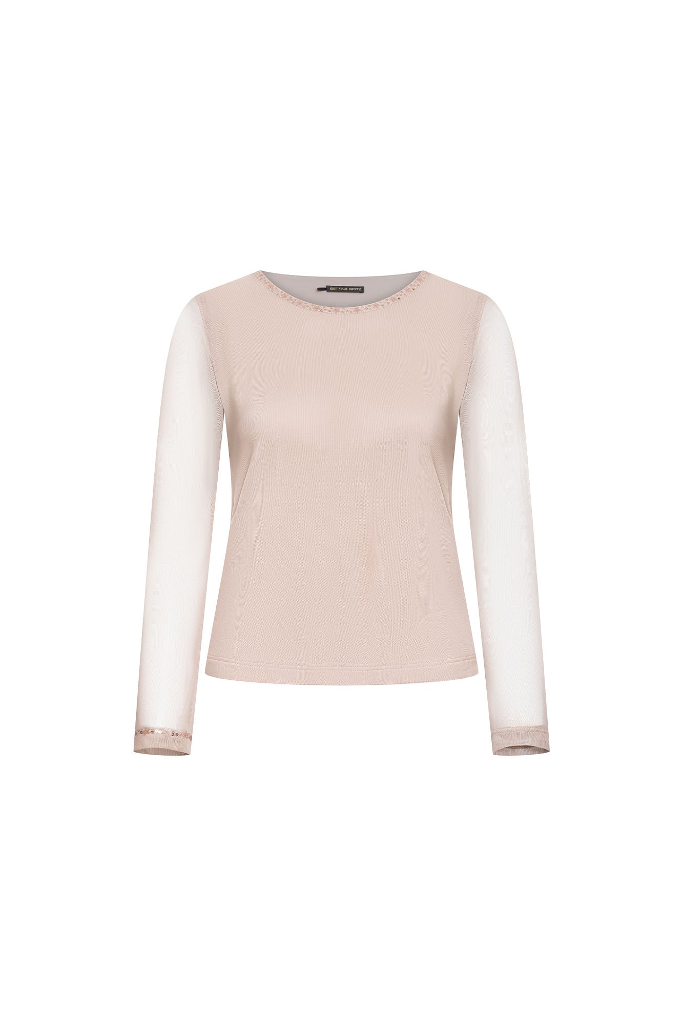 TOP MALLITA CUELLO LENTEJUELA ARENA