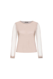 TOP MALLITA CUELLO LENTEJUELA ARENA