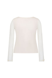 TOP MALLITA ROSAS MARFIL