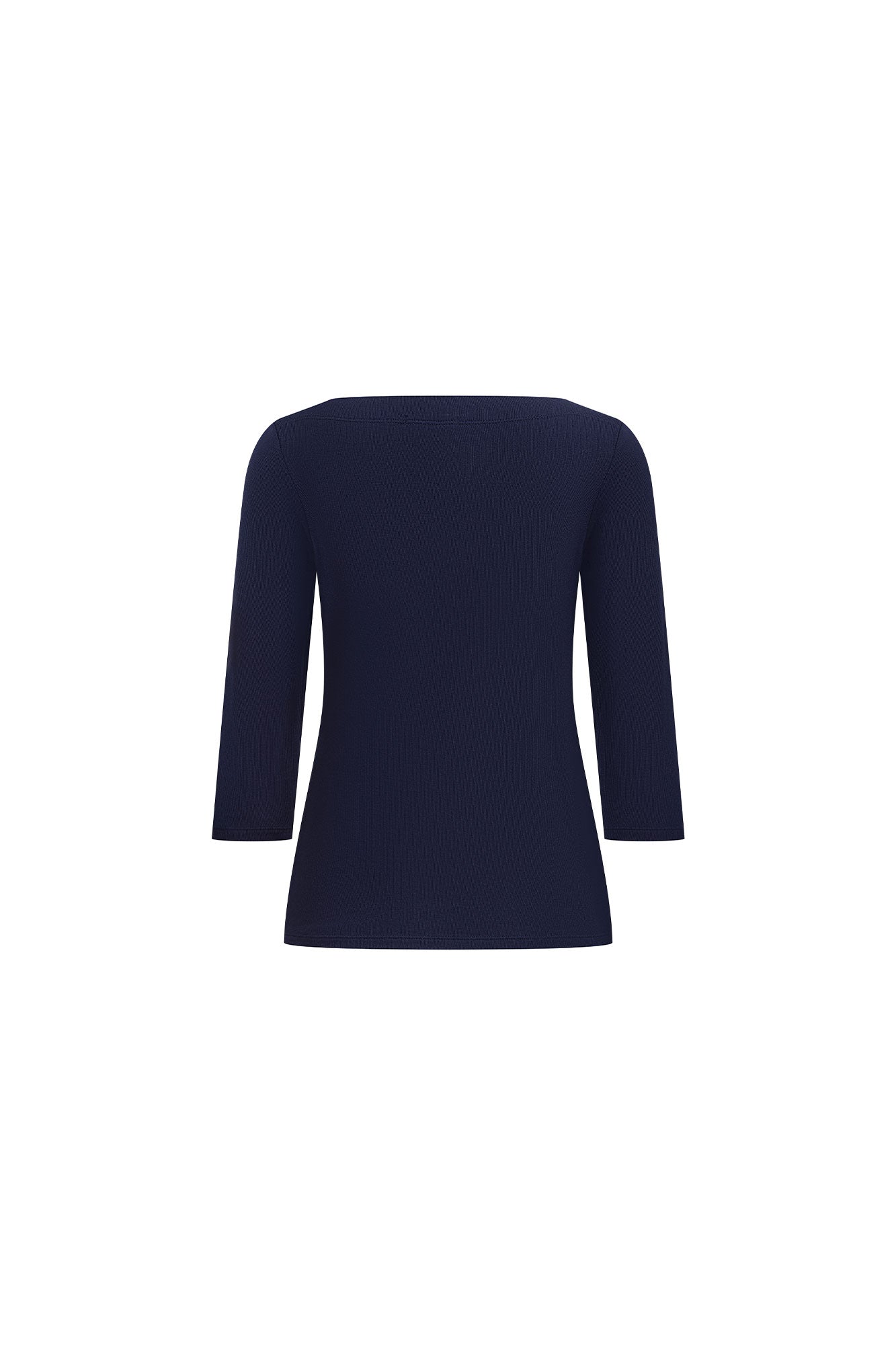 TOP OJAL MANGA 3/4 AZUL