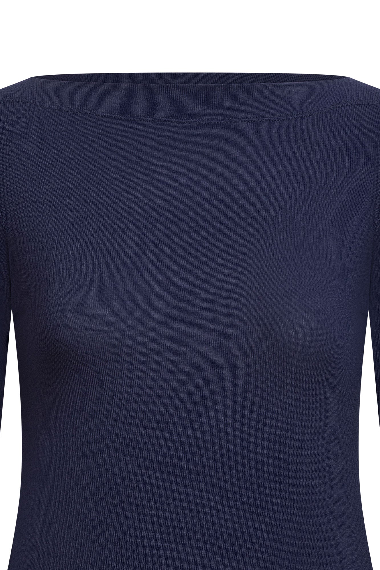 TOP OJAL MANGA 3/4 AZUL