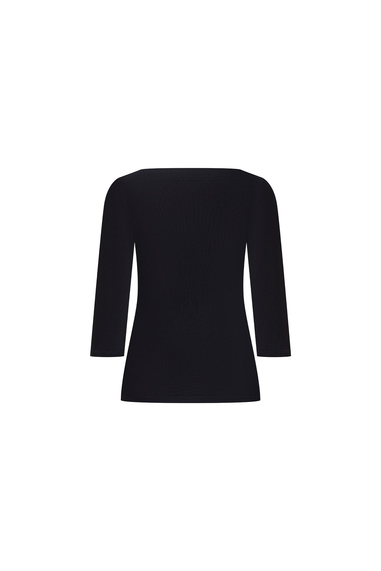 TOP OJAL MANGA 3/4 NEGRO