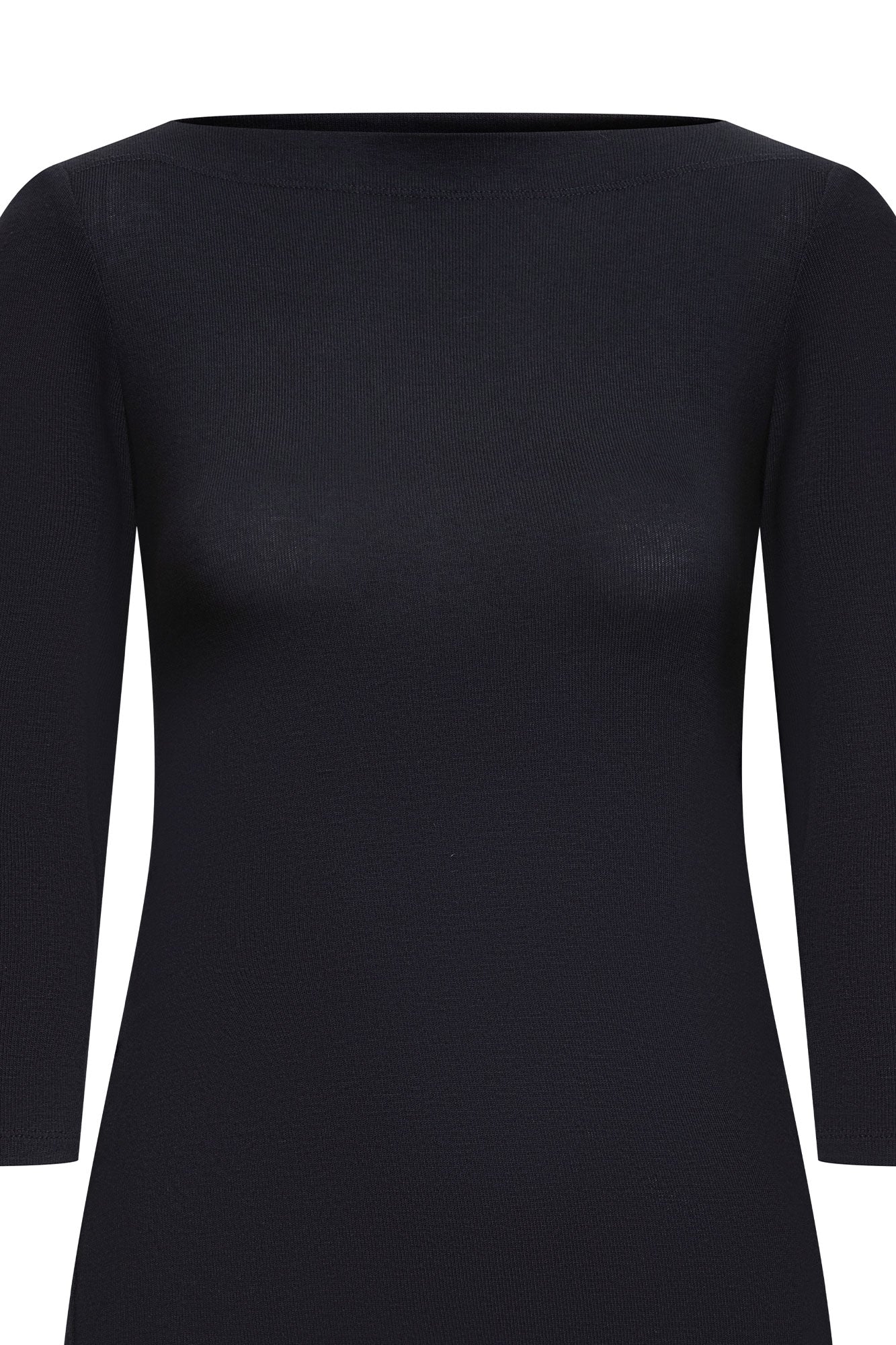 TOP OJAL MANGA 3/4 NEGRO