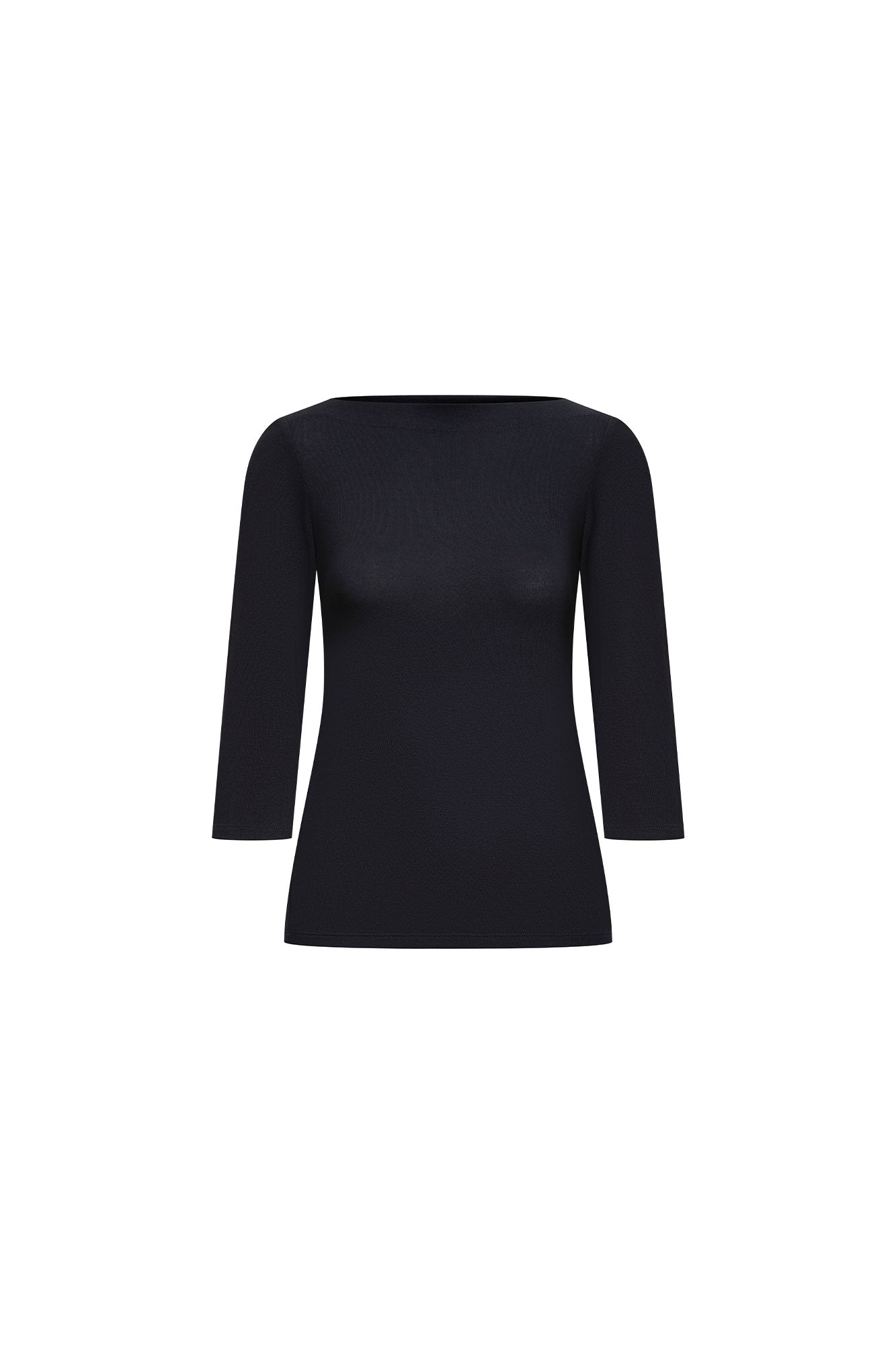 TOP OJAL MANGA 3/4 NEGRO