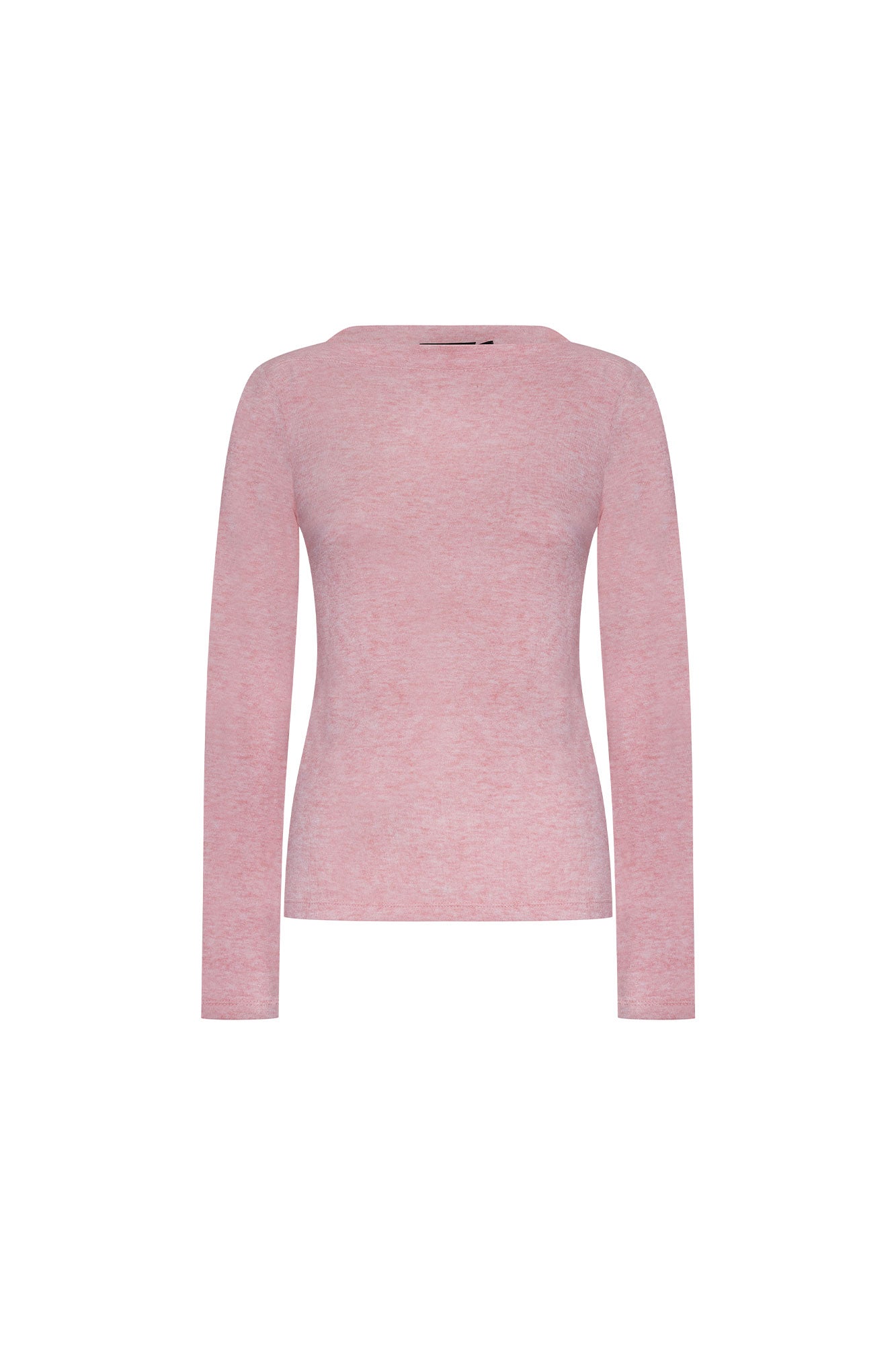 Top Ojal Manga Larga Rosa