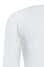 Top Ojal Manga Larga Trenza Ivory