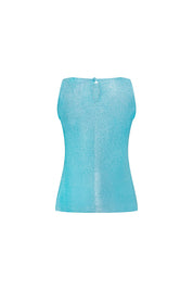 Top Petite Lentejuela Aqua