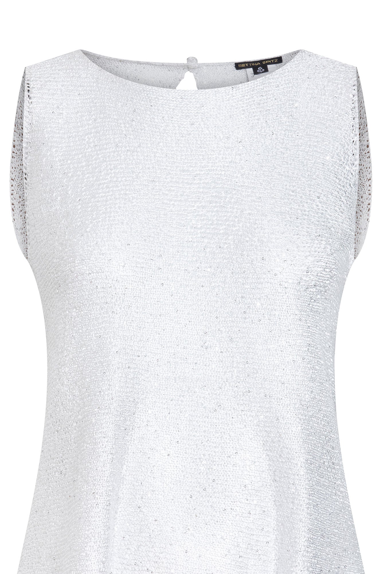 TOP PETITE LENTEJUELA BLANCO