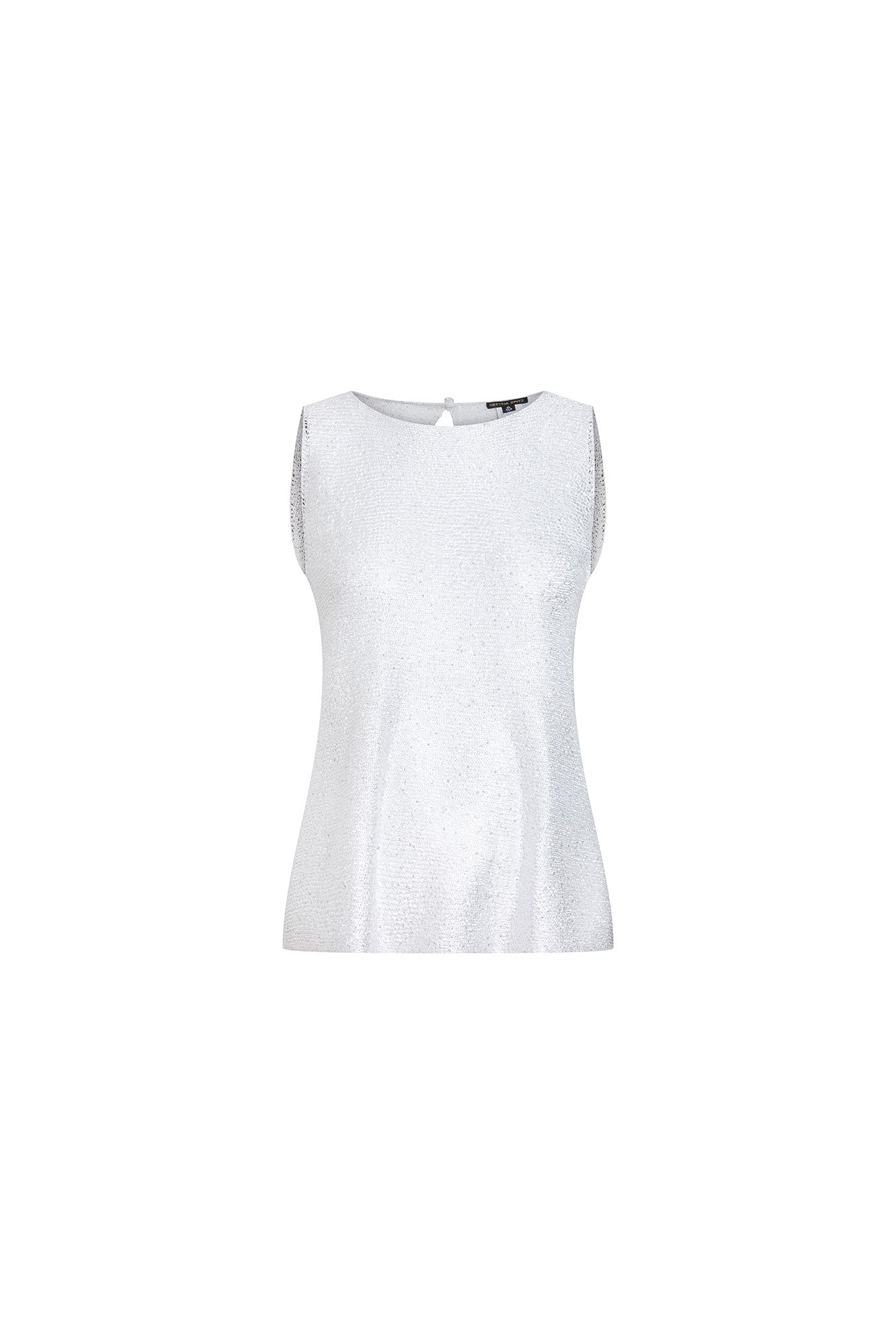 TOP PETITE LENTEJUELA BLANCO