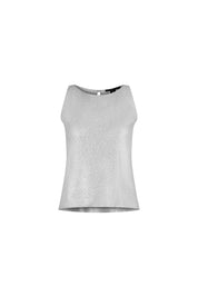 TOP PETITE LENTEJUELA GRIS