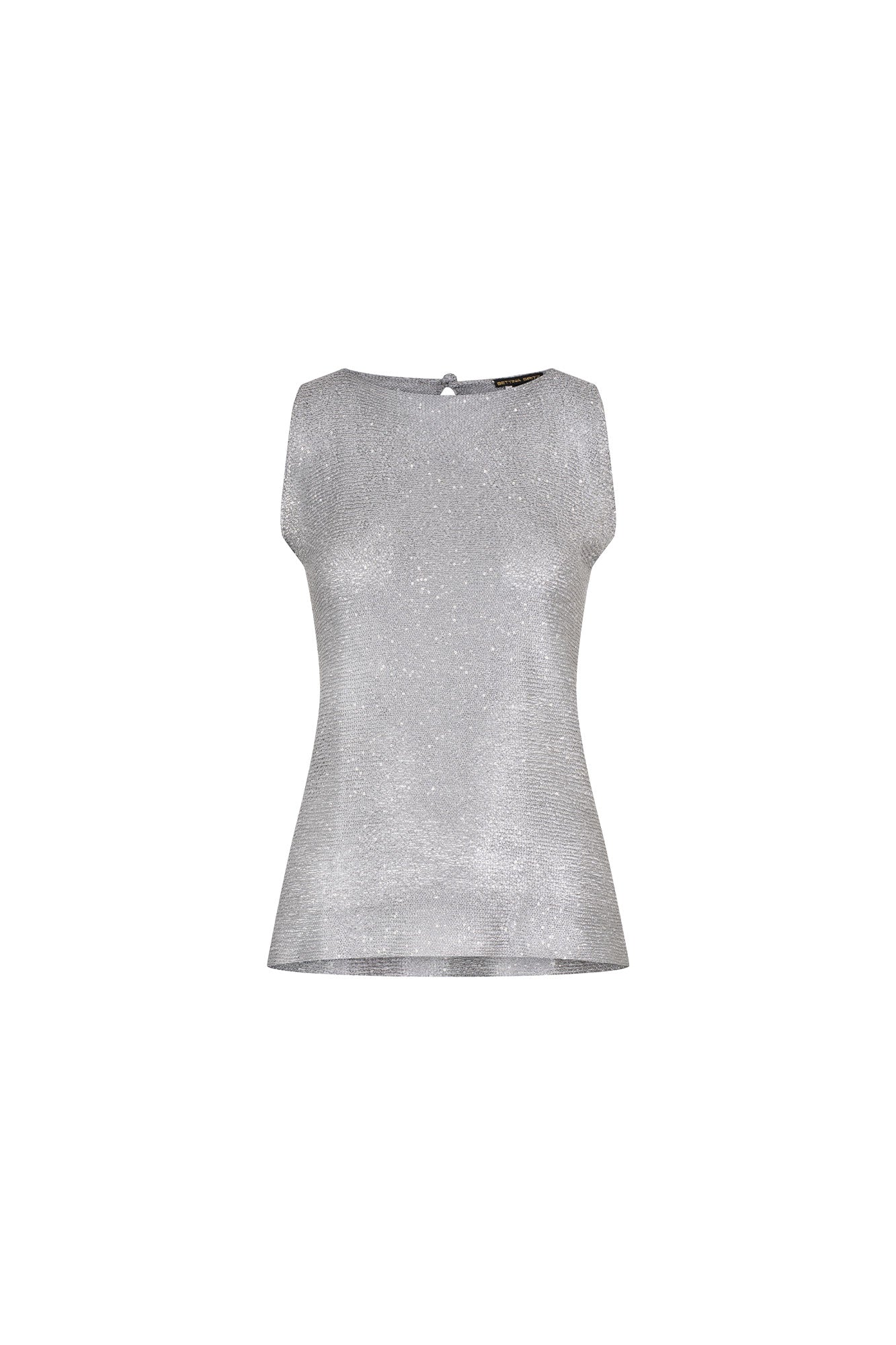 TOP PETITE LENTEJUELA PLATA