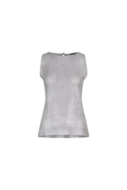 TOP PETITE LENTEJUELA PLATA