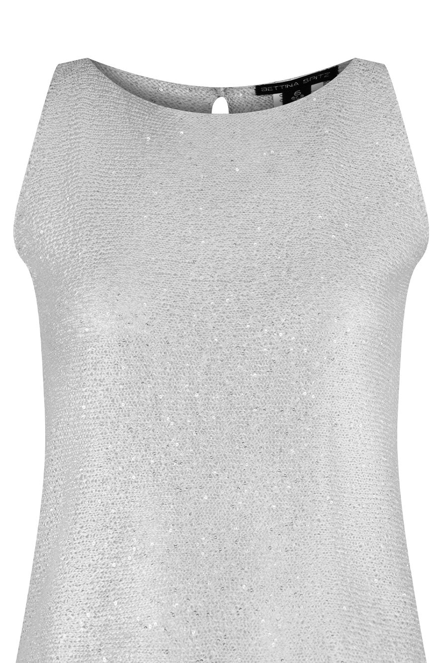 TOP PETITE LENTEJUELA GRIS