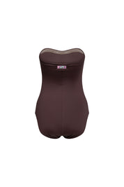 Vestido de Baño Enterizo Café