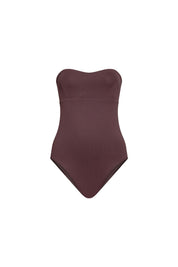 Vestido de Baño Enterizo Café