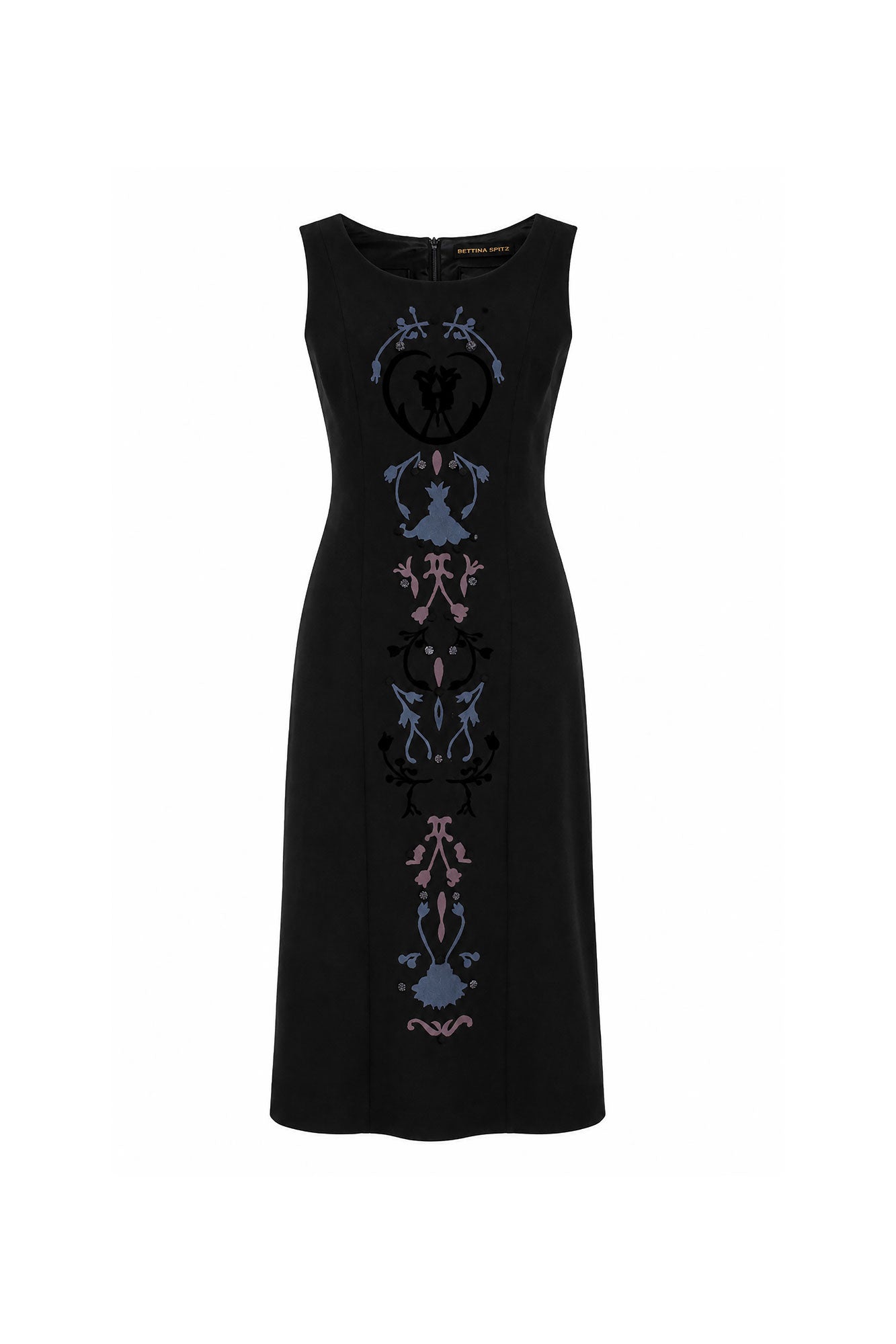Vestido Corte Hombro Forja Negro