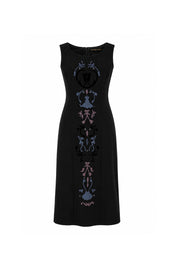 Vestido Corte Hombro Forja Negro