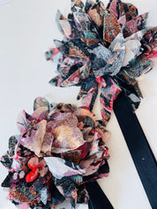 PRENDEDOR FLOR DEVORE NEGRO