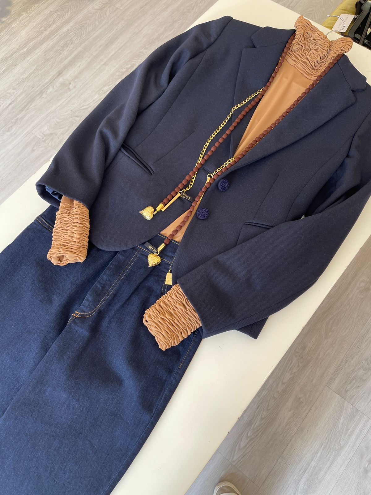 BLAZER JUAN BOTÓN TRENZA NAVY